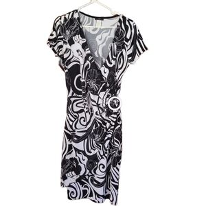 Vex Collection dress black/white floral design
